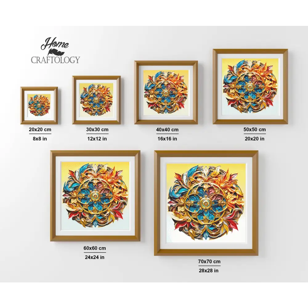 Leaf Mandala - Exclusive Premium Diamond Painting Kit - Diamond Painting Kit