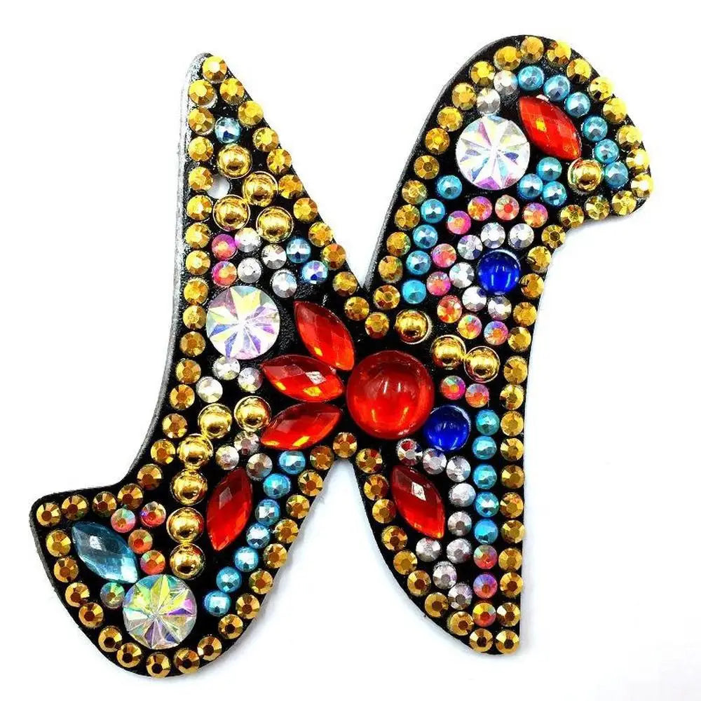 Letters - Diamond Painting Keychain - N - Keychain