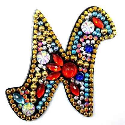 Letters - Diamond Painting Keychain - N - Keychain