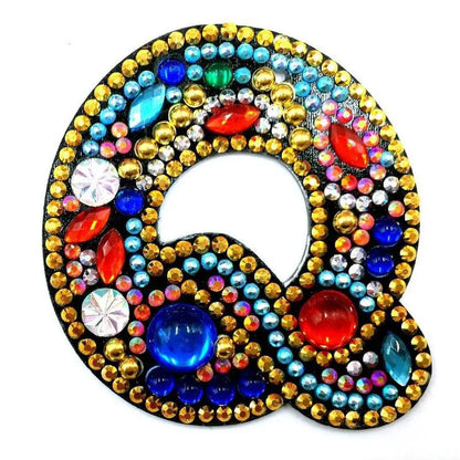 Letters - Diamond Painting Keychain - Q - Keychain
