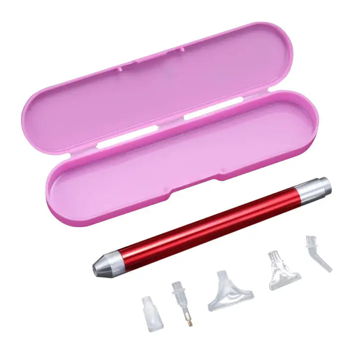 Light Tip Diamond Painting Pen with Case Chris’ Pen - Red - Diamond Painting Accessory