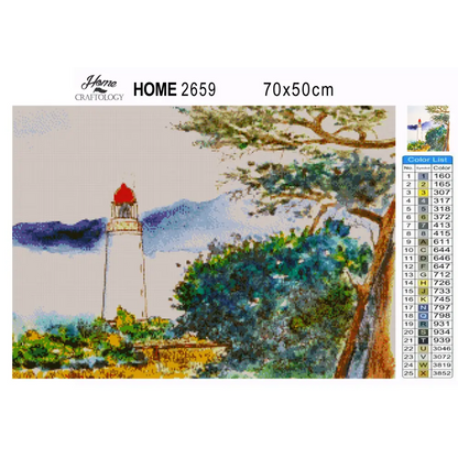Lighthouse Painting - Premium Diamond Painting Kit - Diamond Painting Kit