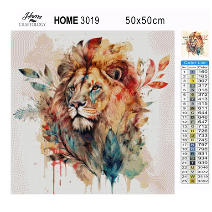 Lion Painting - Premium Diamond Painting Kit - Diamond Painting Kit
