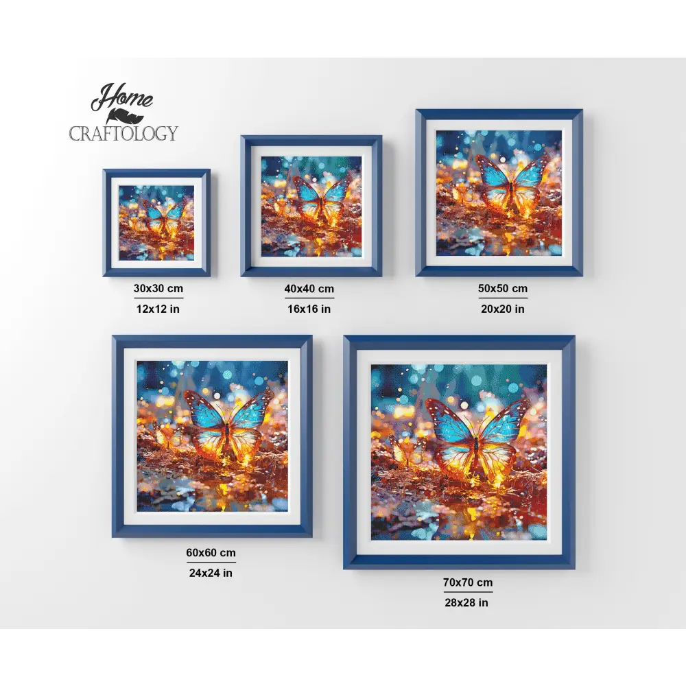 Lit Up Butterfly - Exclusive Premium Diamond Painting Kit - Diamond Painting Kit
