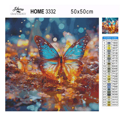 Lit Up Butterfly - Exclusive Premium Diamond Painting Kit - Diamond Painting Kit
