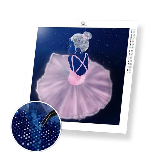 Little Ballerina - Premium Diamond Painting Kit - 30x30cm / 12x12’’ / Square (Most Popular) - Diamond Painting Kit