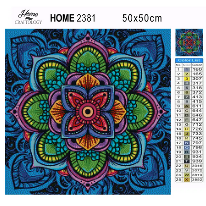 Lotus Mandala - Premium Diamond Painting Kit - Diamond Painting Kit
