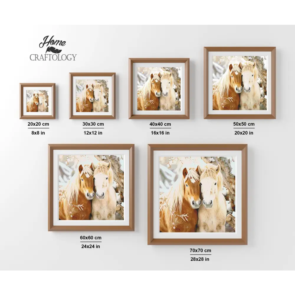 Loving Horses - Exclusive Premium Diamond Painting Kit - Diamond Painting Kit