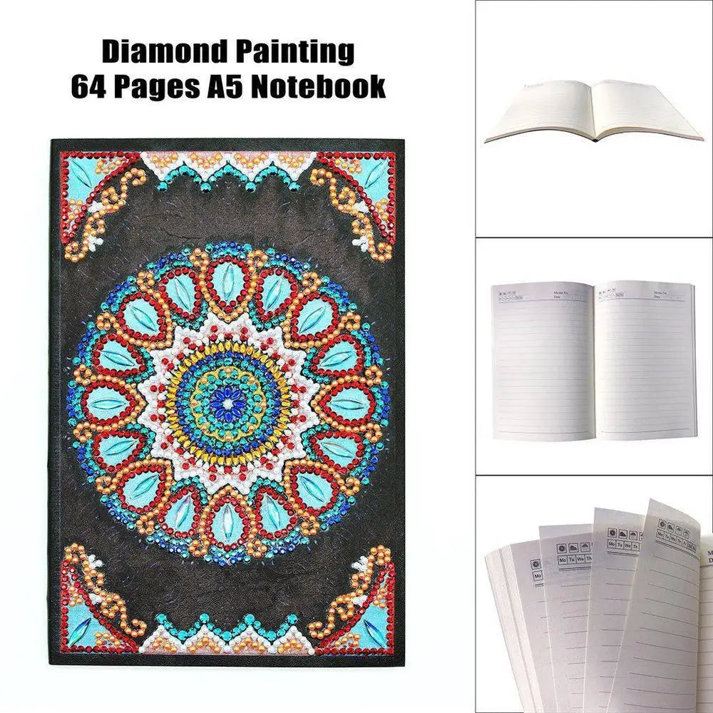 Mandala - Diamond Painting A5 Notebook - Notebook