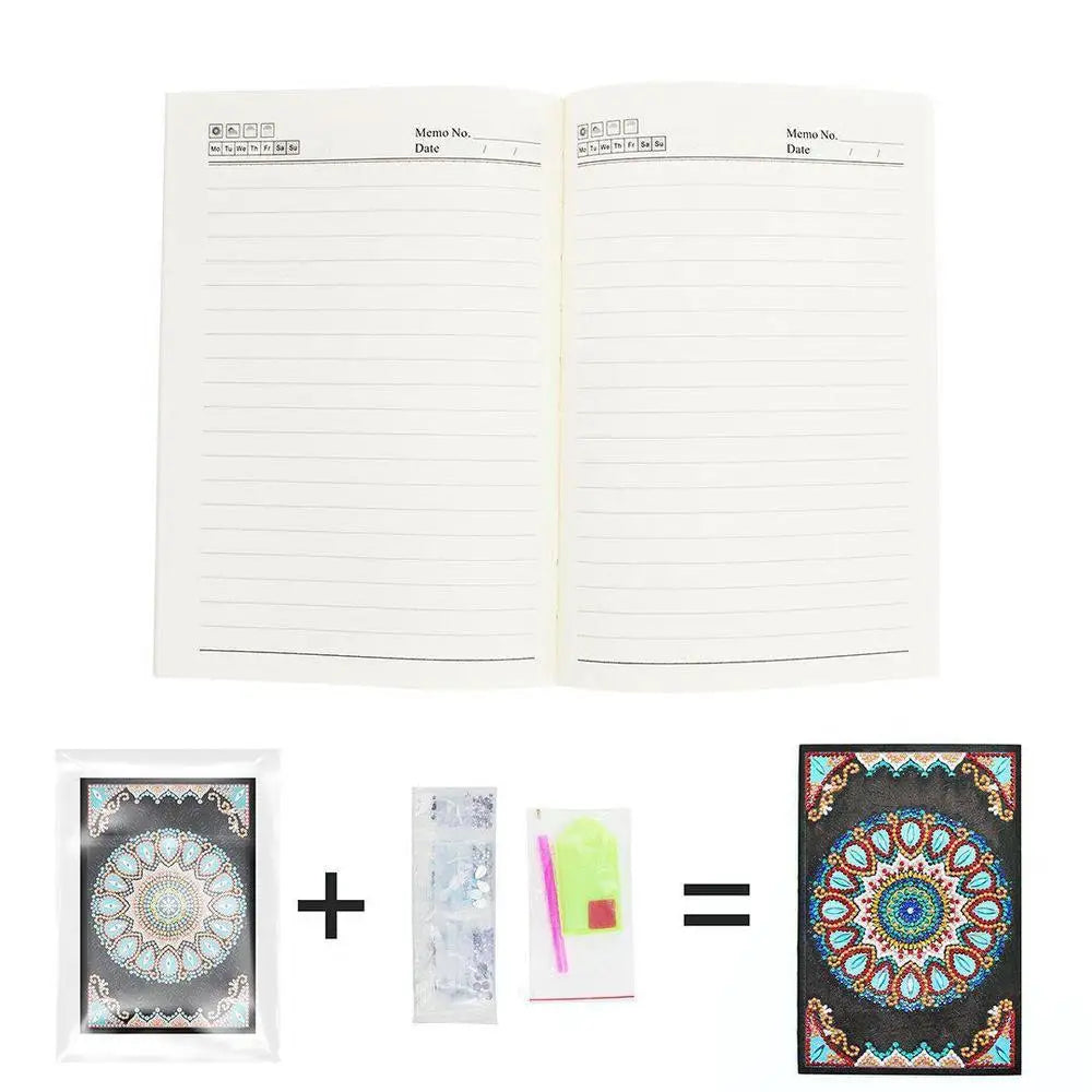 Mandala - Diamond Painting A5 Notebook - Notebook