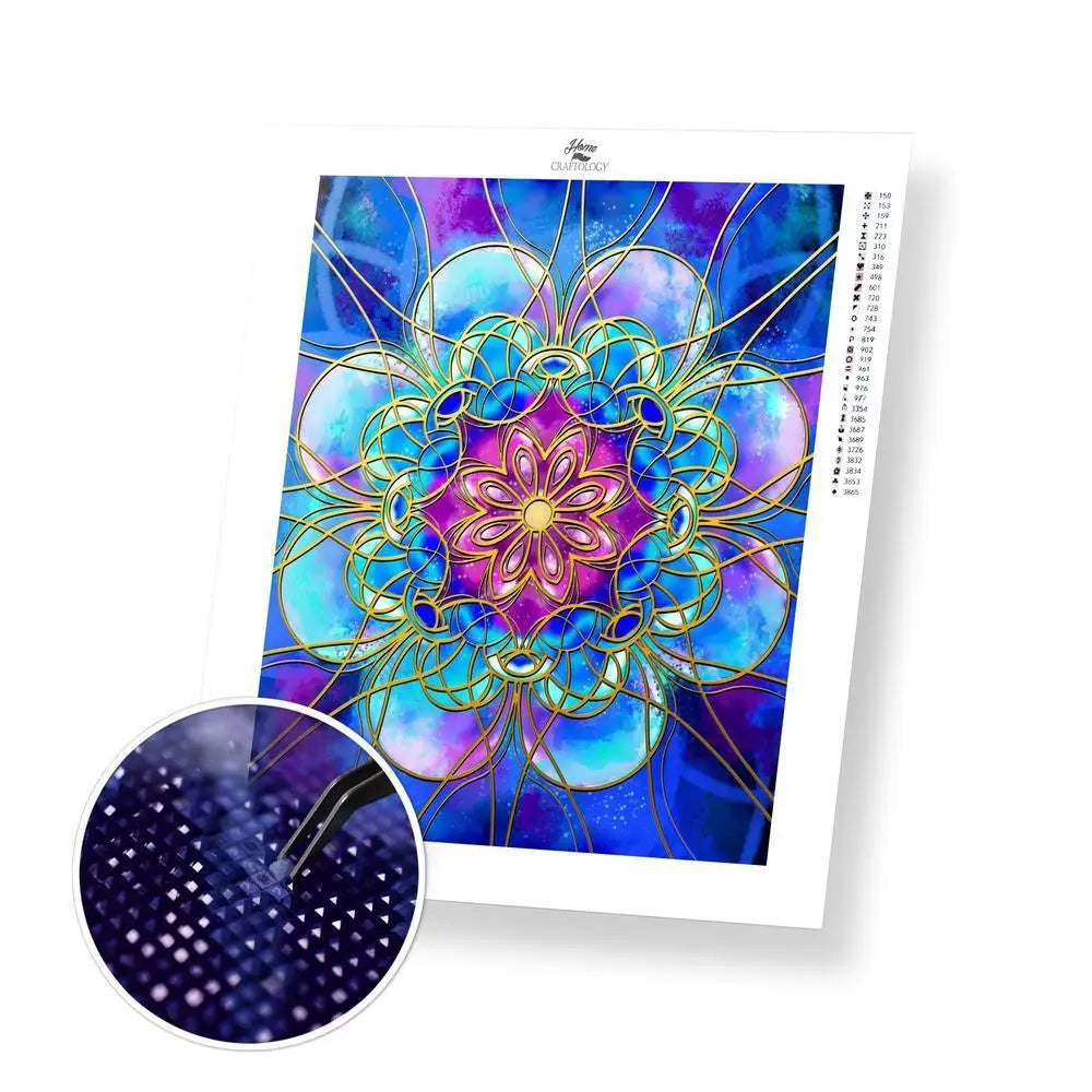 Mandala Kits and Accessories Bundle - Diamond Painting Cross Stitch