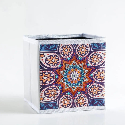 Mandala Orange - Diamond Painting Storage Kit - Diamond Painting Cross Stitch