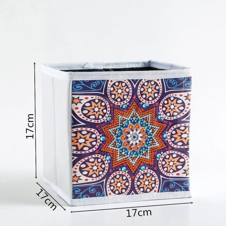 Mandala Orange - Diamond Painting Storage Kit - Diamond Painting Cross Stitch