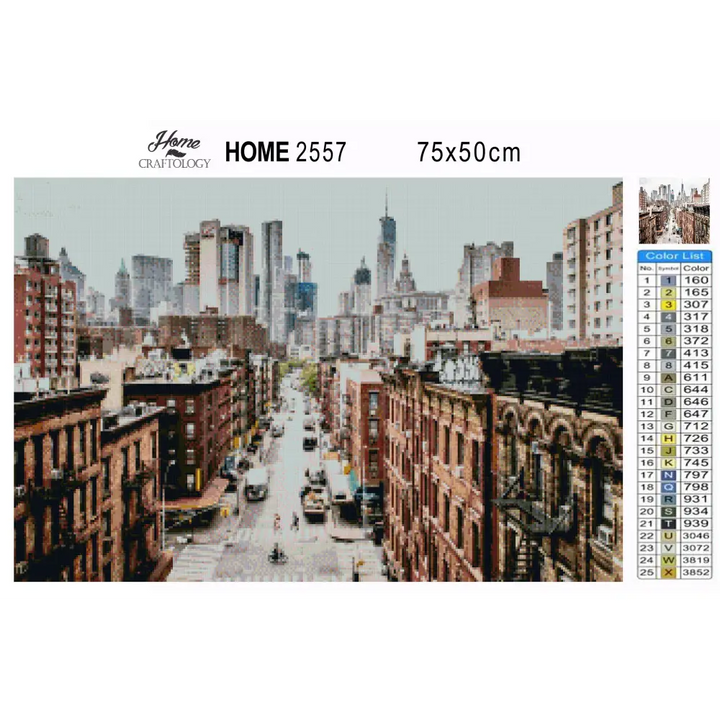 Manhattan - Premium Diamond Painting Kit - Diamond Painting Kit