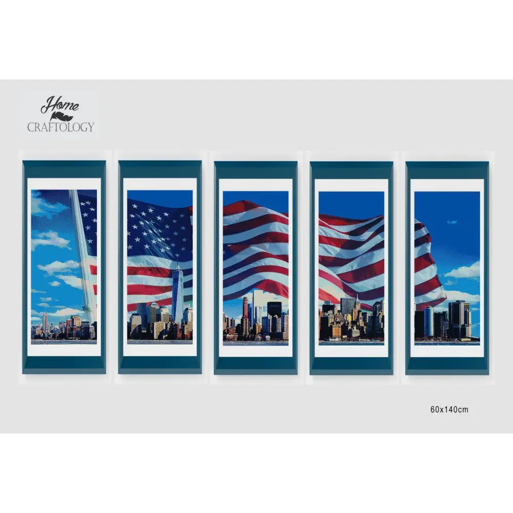 Manhattan Skyline Panel - Diamond Painting Panels - Large / Square - Diamond Painting Cross Stitch