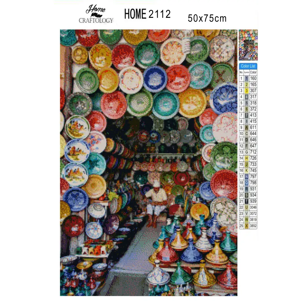 Marrakech Market - Premium Diamond Painting Kit - Diamond Painting Kit