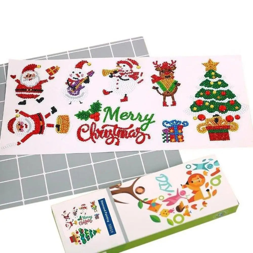 Merry Christmas - Diamond Painting Sticker - Sticker