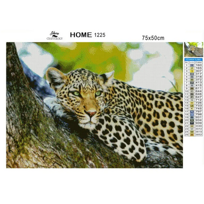 Mesmerizing Leopard - Diamond Painting Kit - Home Craftology