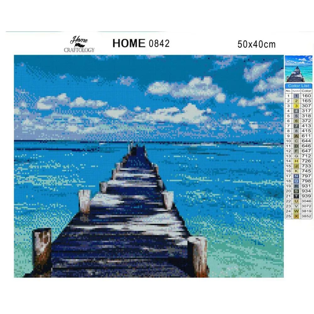 Mexico Beach - Diamond Painting Kit - Home Craftology