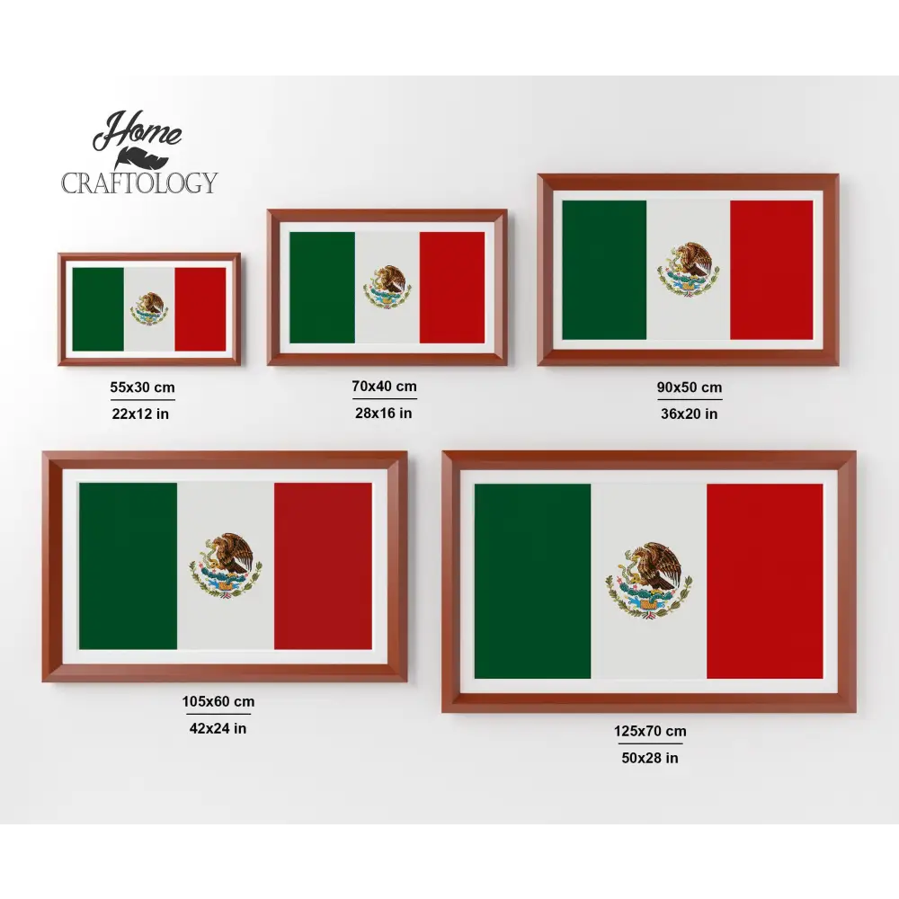 Mexico Flag - Premium Diamond Painting Kit - Diamond Painting Kit