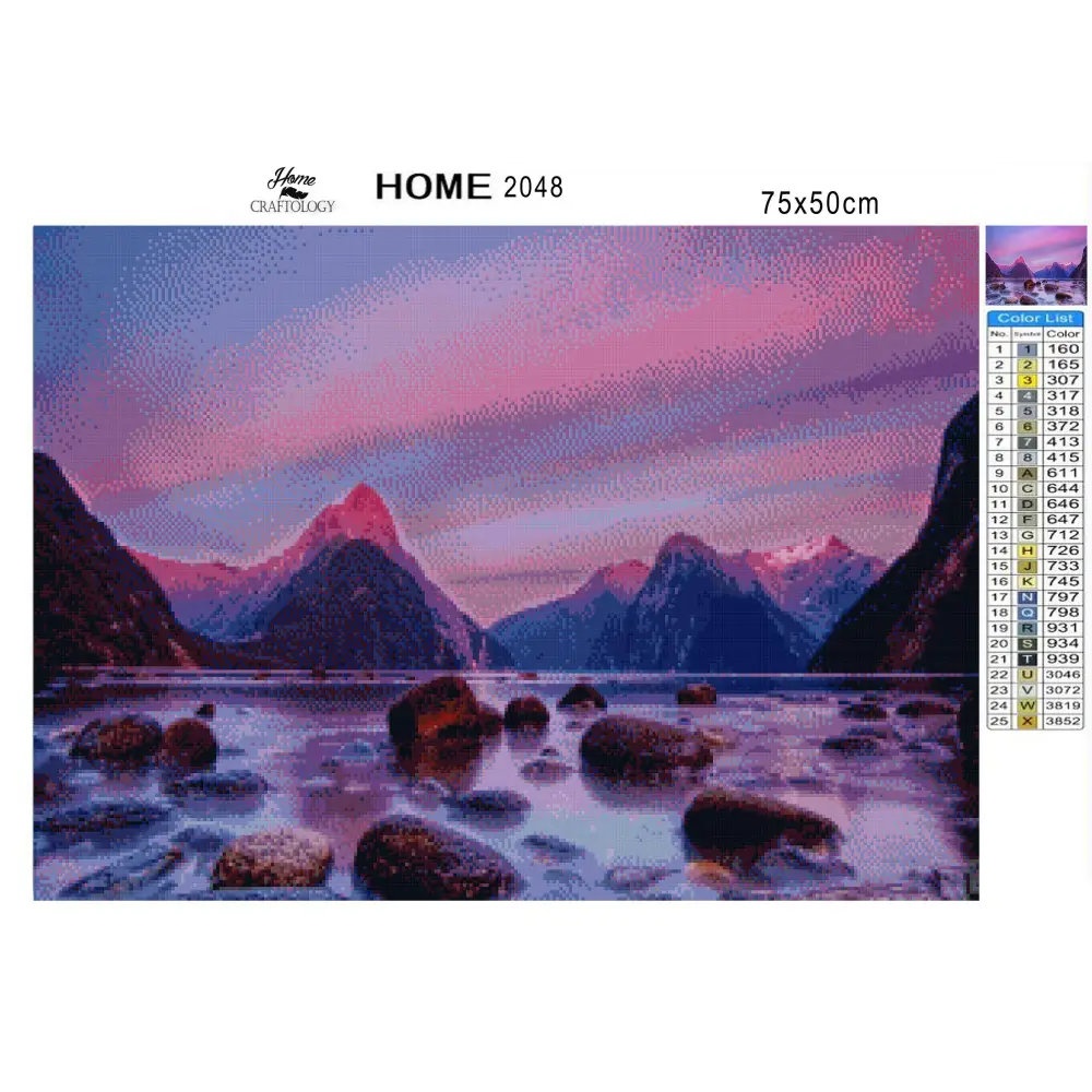 Milford Sound - Premium Diamond Painting Kit - Diamond Painting Kit