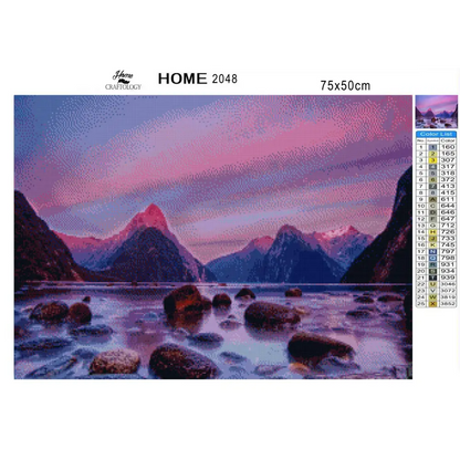 Milford Sound - Premium Diamond Painting Kit - Diamond Painting Kit