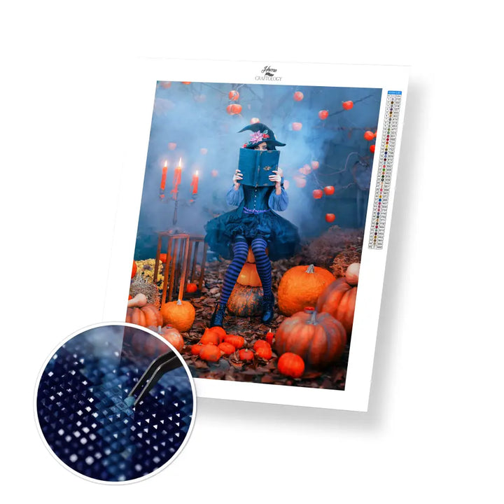 Mischievous Witch - Premium Diamond Painting Kit - 30x40cm / 12x16’’ / Square (Most Popular) - Diamond Painting Kit