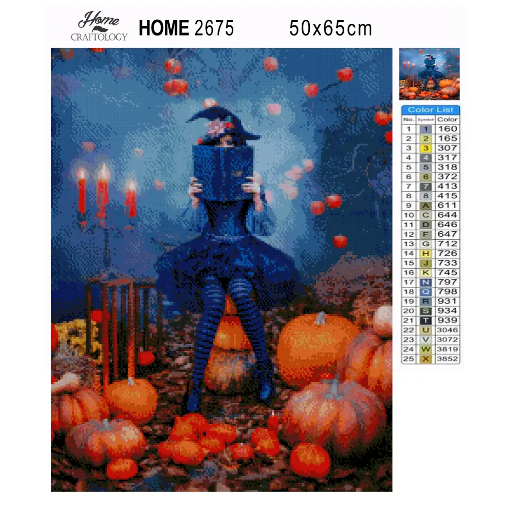 Mischievous Witch - Premium Diamond Painting Kit - Diamond Painting Kit