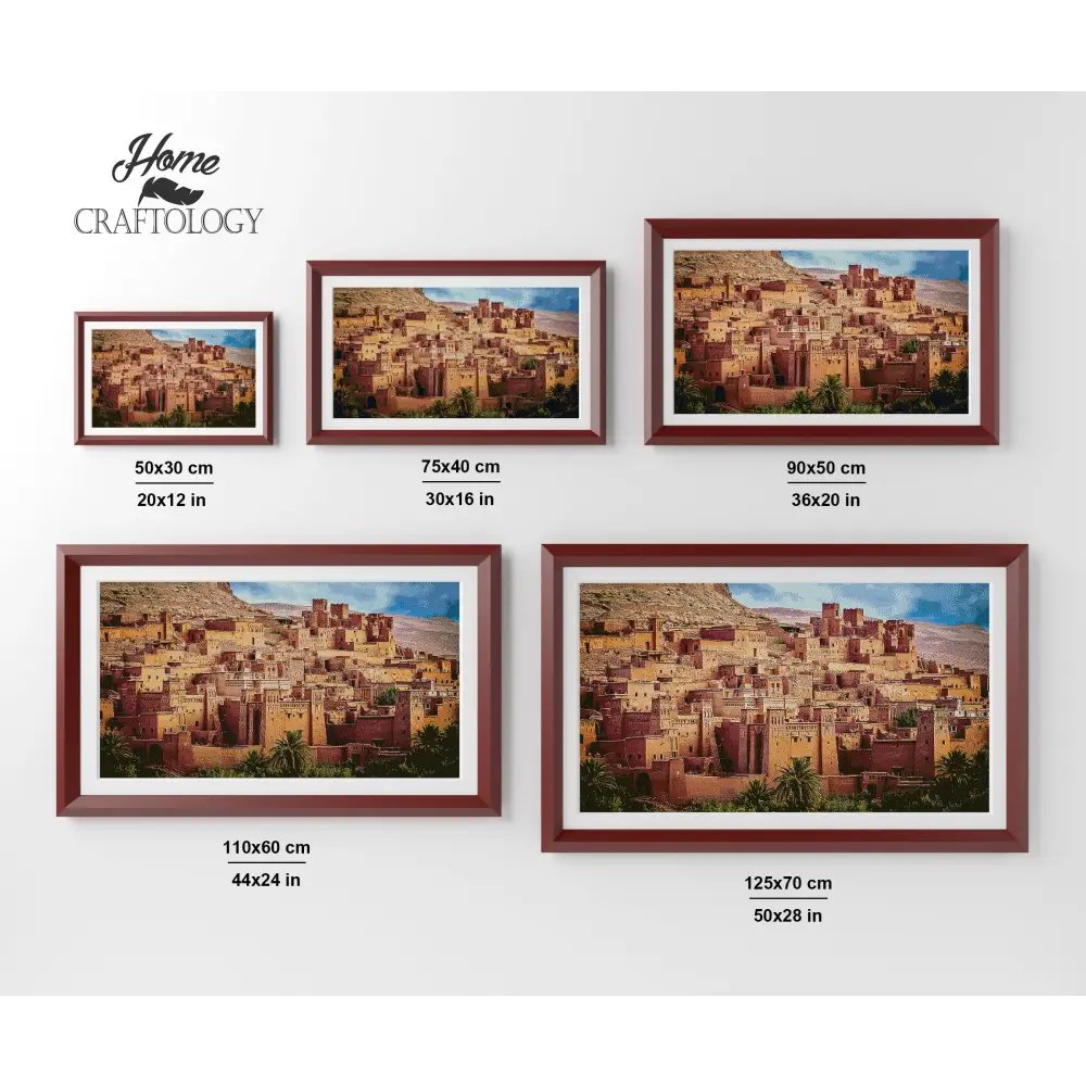 Morocco’s Clay Houses - Premium Diamond Painting Kit - Diamond Painting Kit