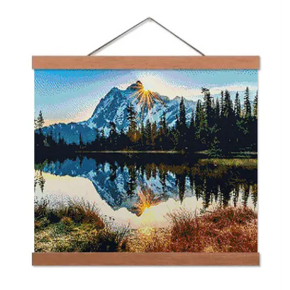Mountain Reflections - Exclusive Premium Diamond Painting Kit - Diamond Painting Kit