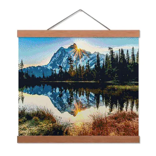 Mountain Reflections - Exclusive Premium Diamond Painting Kit - Diamond Painting Kit