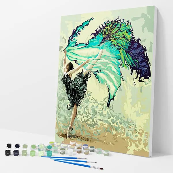 Moved by Dance Kit - Paint By Numbers - 30x40cm / 12x16’’ / No Frame - Paint By Numbers