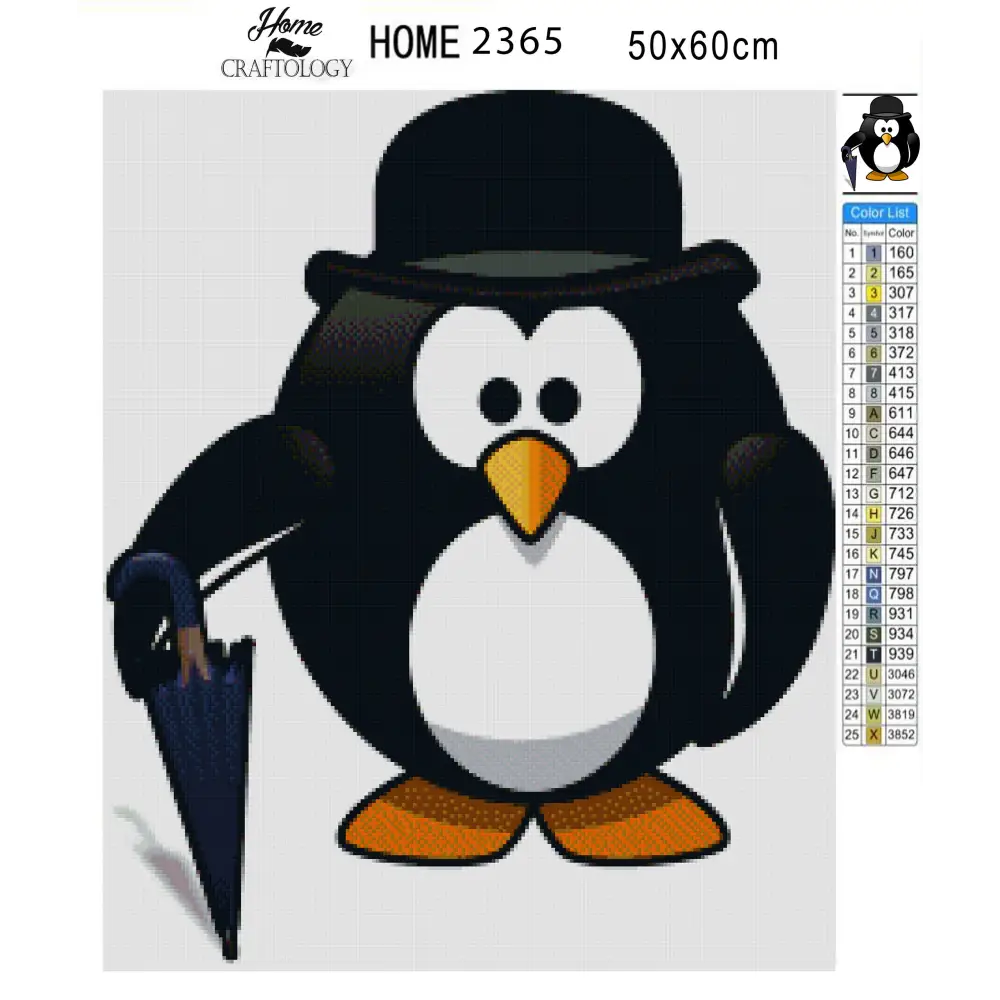 Mr. Penguin - Premium Diamond Painting Kit - Diamond Painting Kit