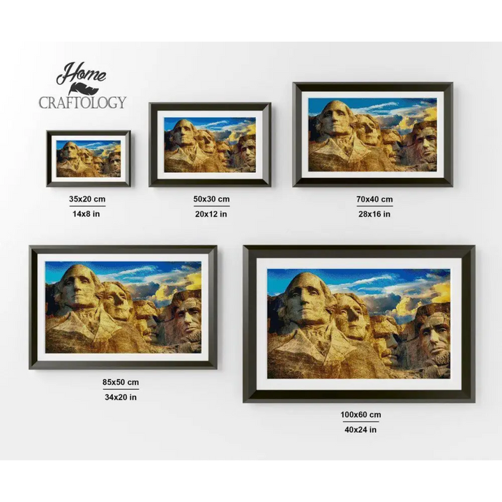 Mt. Rushmore - Diamond Painting Kit - Home Craftology