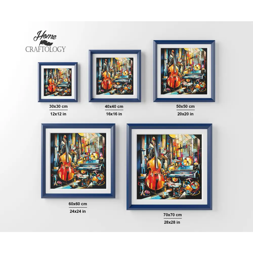 Musical Instruments Abstract - Exclusive Premium Diamond Painting Kit - Diamond Painting Kit
