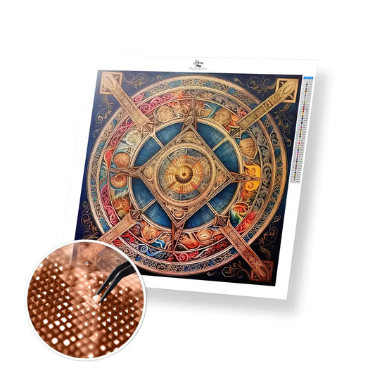 Mystery Mandala - Exclusive Premium Diamond Painting Kit - 30x30cm / 12x12’’ / Square (Most Popular) - Diamond Painting