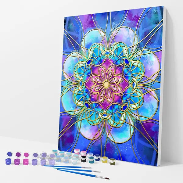Mystic Mandala Kit - Paint By Numbers - 30x40cm / 12x16’’ / No Frame - Paint By Numbers
