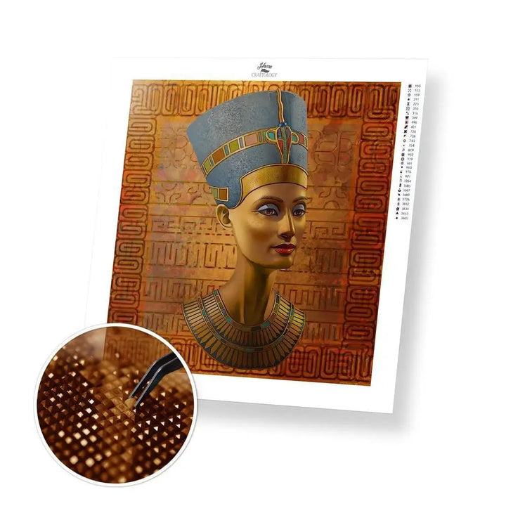 Nefertiti - Premium Diamond Painting Kit - 40x40cm / 16x16’’ / Square (Most Popular) - Diamond Painting Kit