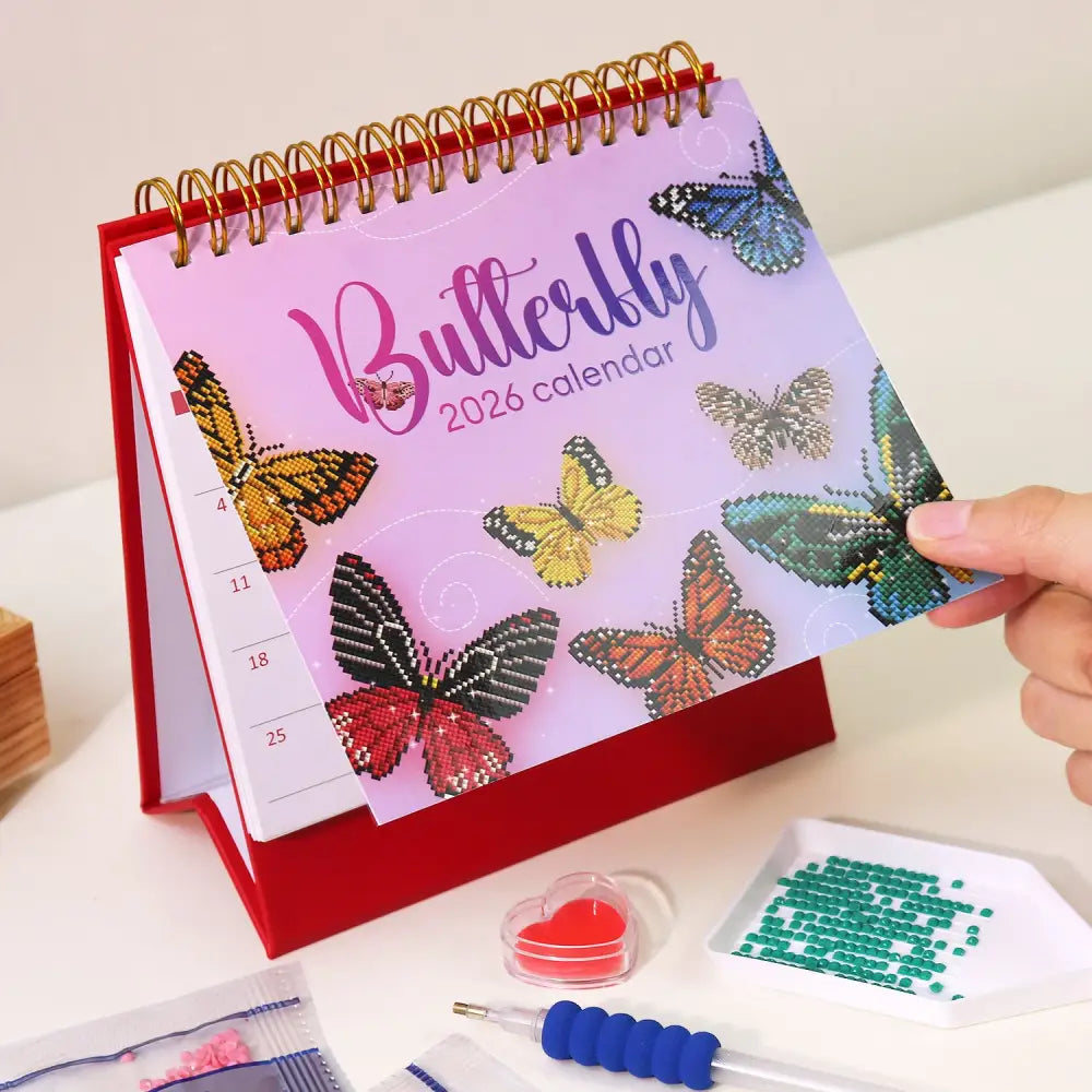 New! 2026 Butterfly Diamond Painting Calendar