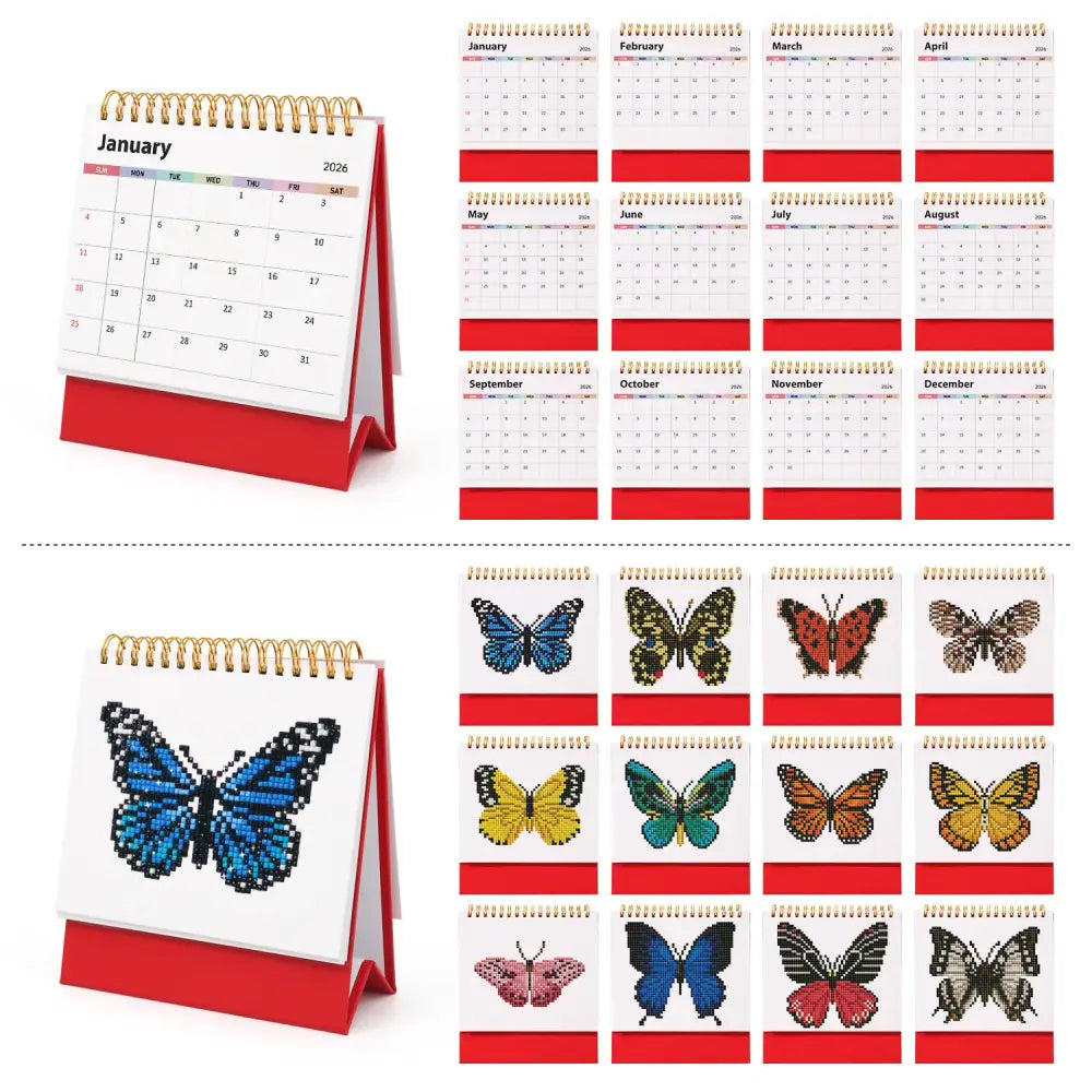 New! 2026 Butterfly Diamond Painting Calendar