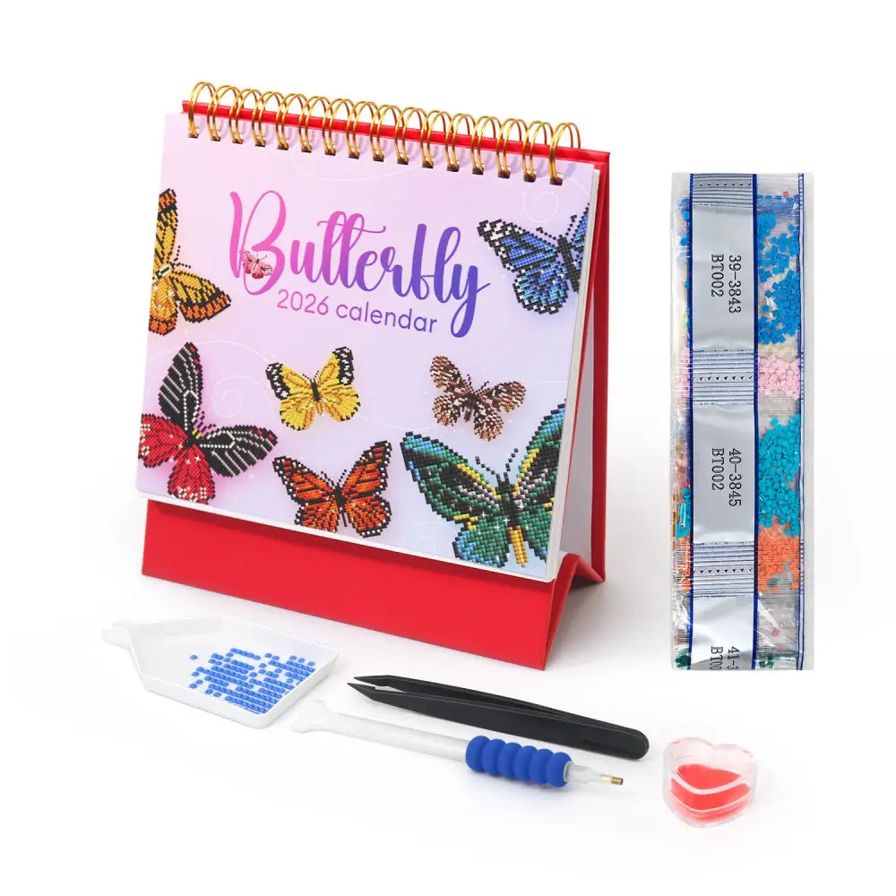 New! 2026 Butterfly Diamond Painting Calendar