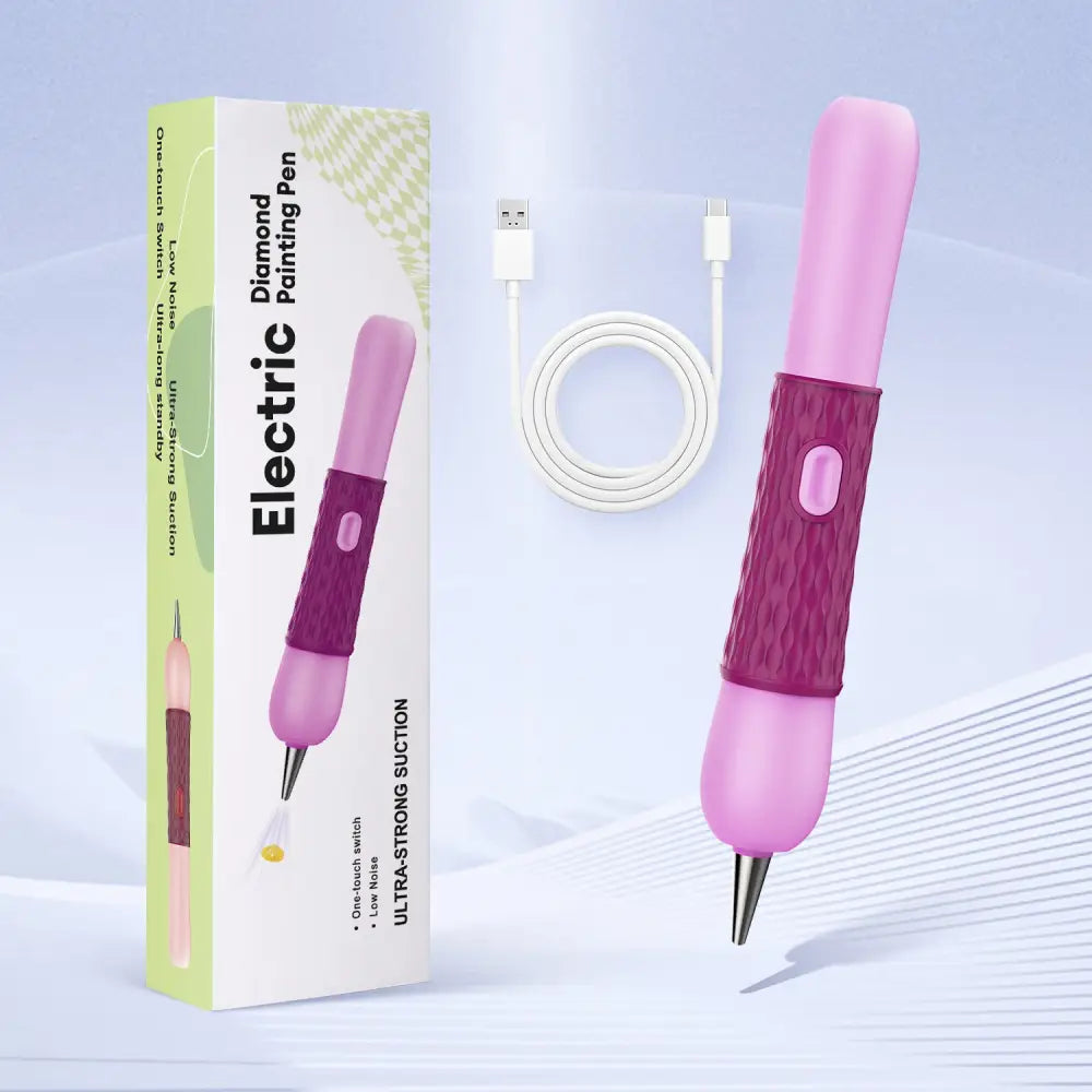 New! Electronic Diamond Painting Pen - Purple - Diamond Painting Accessory