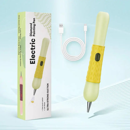 New! Electronic Diamond Painting Pen - Yellow - Diamond Painting Accessory