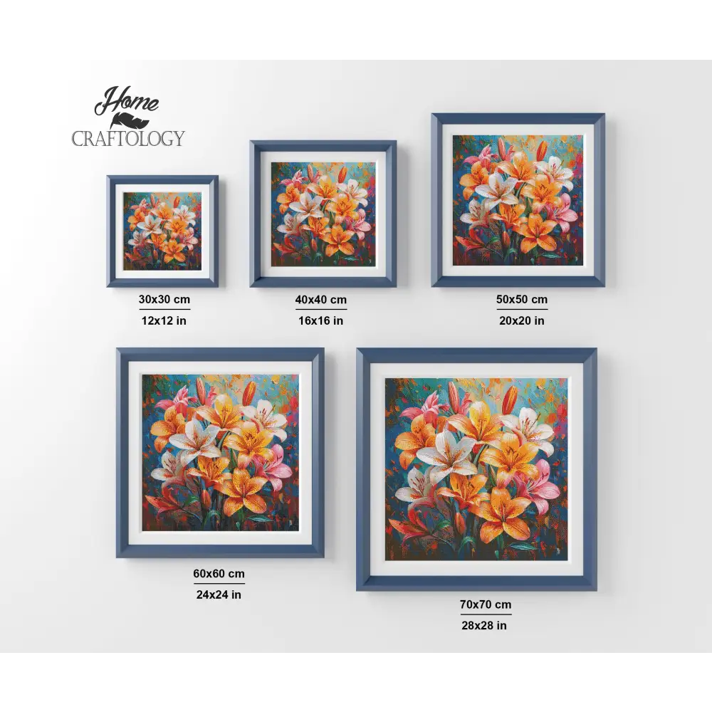 New! Lillies - Exclusive Premium Diamond Painting Kit - Diamond Painting Kit
