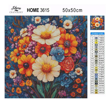 New! Painting of Flowers - Exclusive Premium Diamond Painting Kit - Diamond Painting Kit