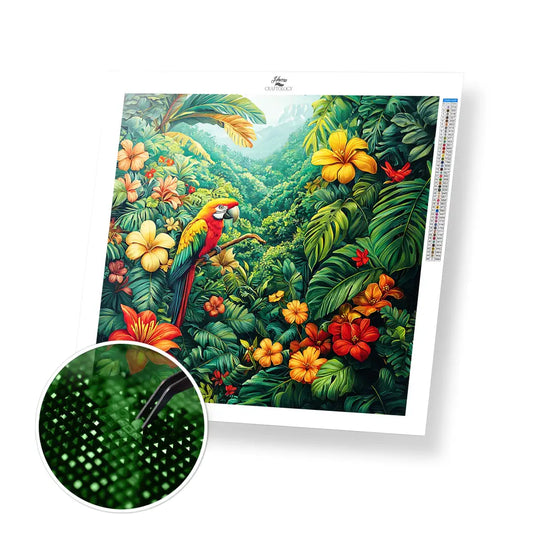 New! Rainforest - Exclusive Premium Diamond Painting Kit - 30x30cm / 12x12’’ / Square (Most Popular) / No Frame