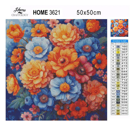 New! Warm and Beautiful Flowers - Exclusive Premium Diamond Painting Kit - Diamond Painting Kit