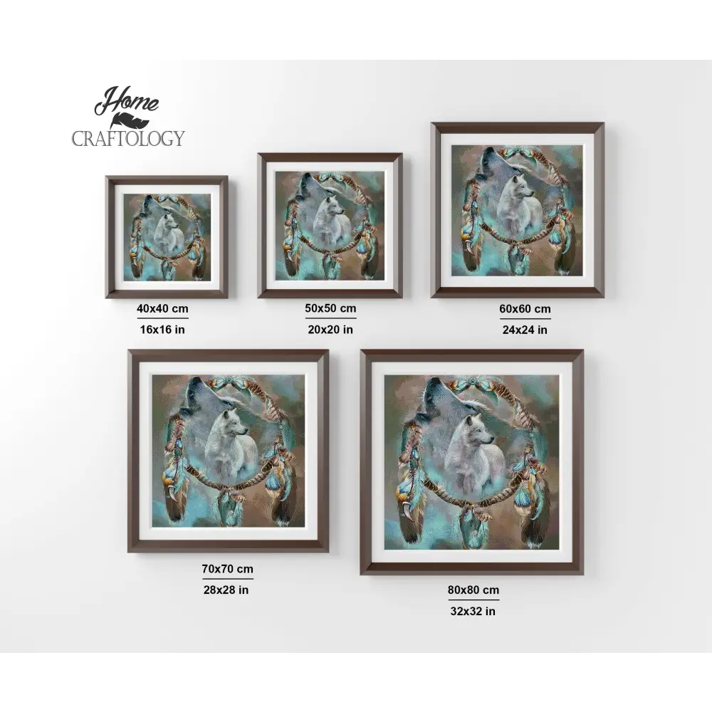 New Wolf Dreamcatcher - Exclusive Premium Diamond Painting Kit - Diamond Painting Kit