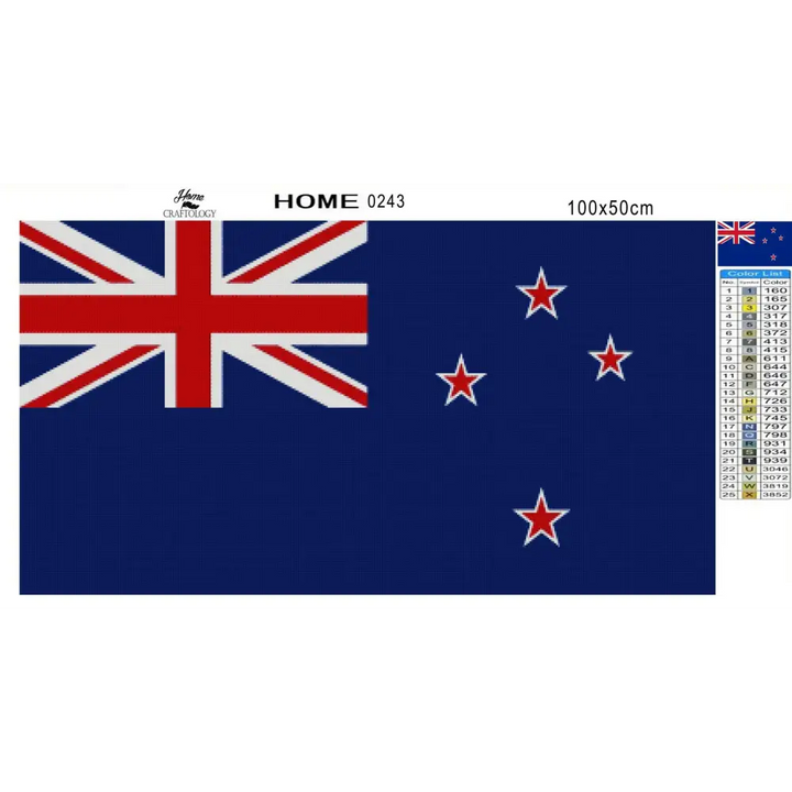 New Zealand Flag - Premium Diamond Painting Kit - Diamond Painting Kit