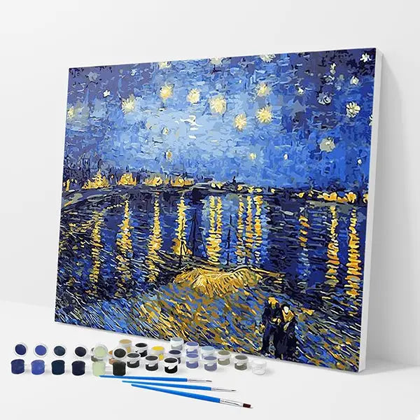 Night of Stars Kit - Paint By Numbers - 30x40cm / 12x16’’ / No Frame - Paint By Numbers